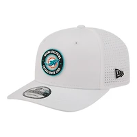 Men's New Era  White Miami Dolphins COOLERA 9SEVENTY Adjustable Hat