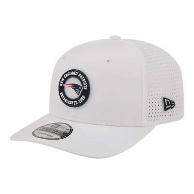 Men's New Era  White New England Patriots COOLERA 9SEVENTY Adjustable Hat