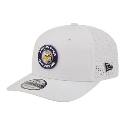 Men's New Era  White Minnesota Vikings COOLERA 9SEVENTY Adjustable Hat