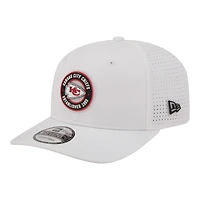 Men's New Era  White Kansas City Chiefs COOLERA 9SEVENTY Adjustable Hat