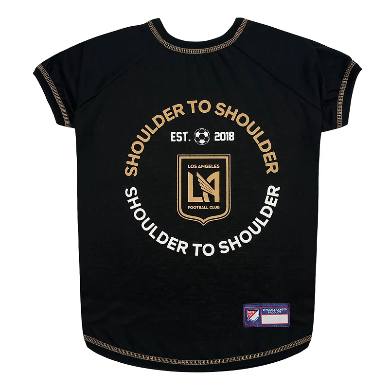 Black LAFC Pet T-Shirt