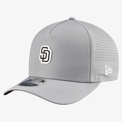 Men's New Era  Gray San Diego Padres Micro Logo 9FORTY M-Crown A-Frame Adjustable Hat