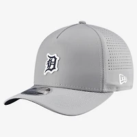 Men's New Era  Gray Detroit Tigers Micro Logo 9FORTY M-Crown A-Frame Adjustable Hat