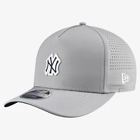 Men's New Era  Gray New York Yankees Micro Logo 9FORTY M-Crown A-Frame Adjustable Hat