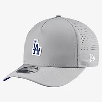 Men's New Era  Gray Los Angeles Dodgers Micro Logo 9FORTY M-Crown A-Frame Adjustable Hat