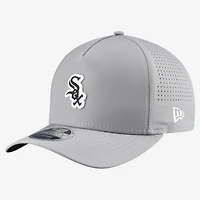 Men's New Era  Gray Chicago White Sox Micro Logo 9FORTY M-Crown A-Frame Adjustable Hat