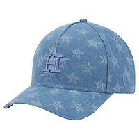 Unisex New Era  Denim Houston Astros A-Frame 9FORTY Adjustable Hat