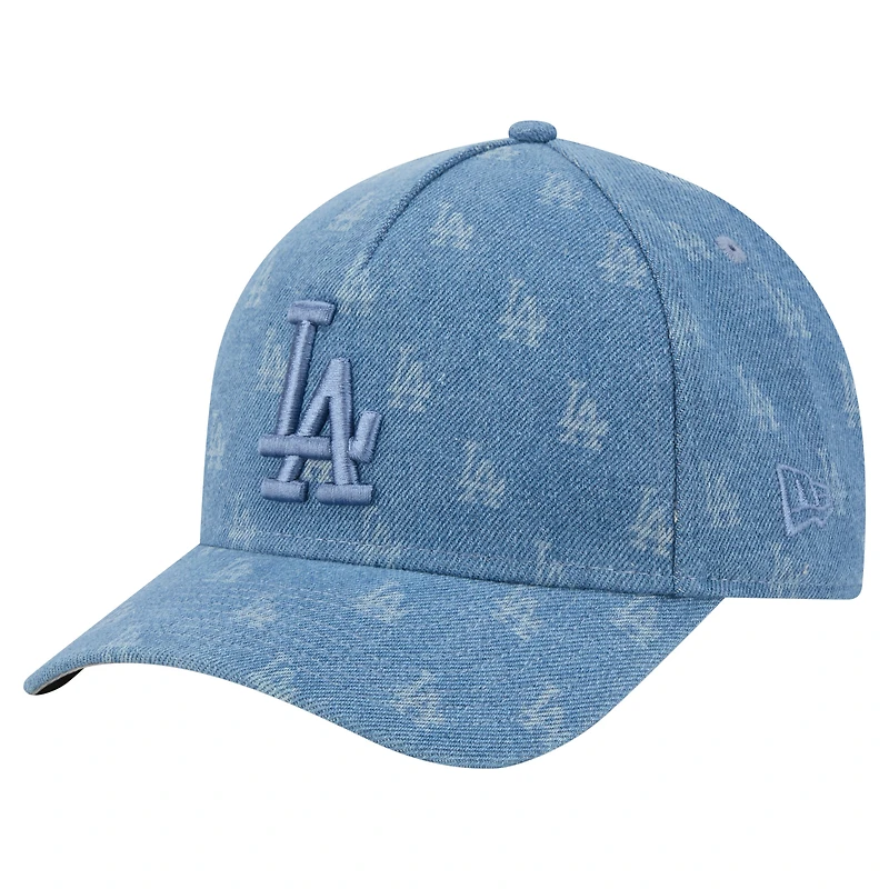 Unisex New Era  Denim Los Angeles Dodgers A-Frame 9FORTY Adjustable Hat