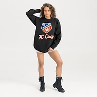 Women's Gameday Couture  Black FC Cincinnati Oversized Long Sleeve T-Shirt