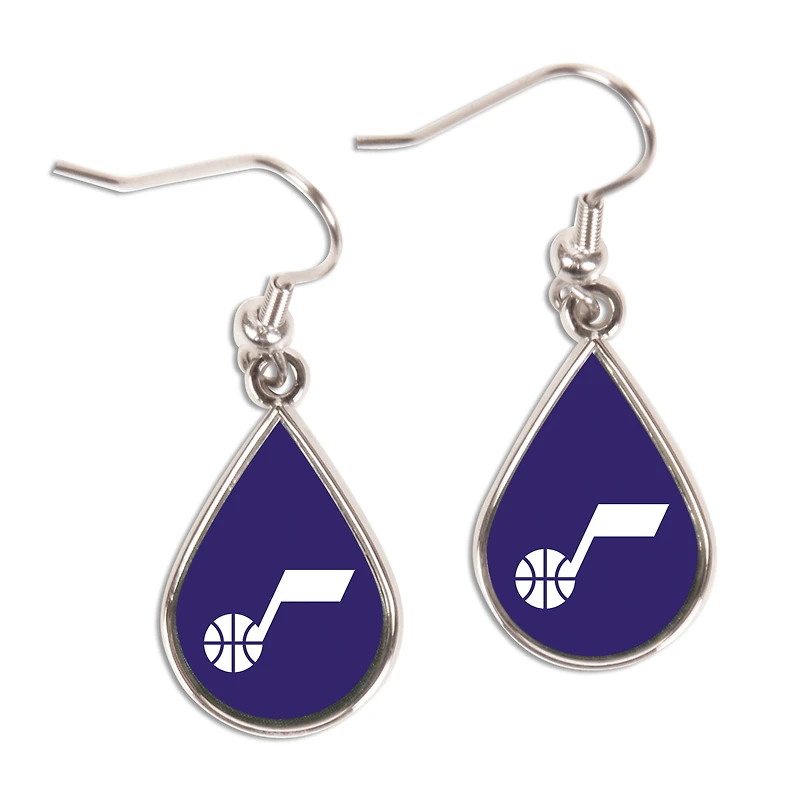 WinCraft Utah Jazz Tear Drop Earrings