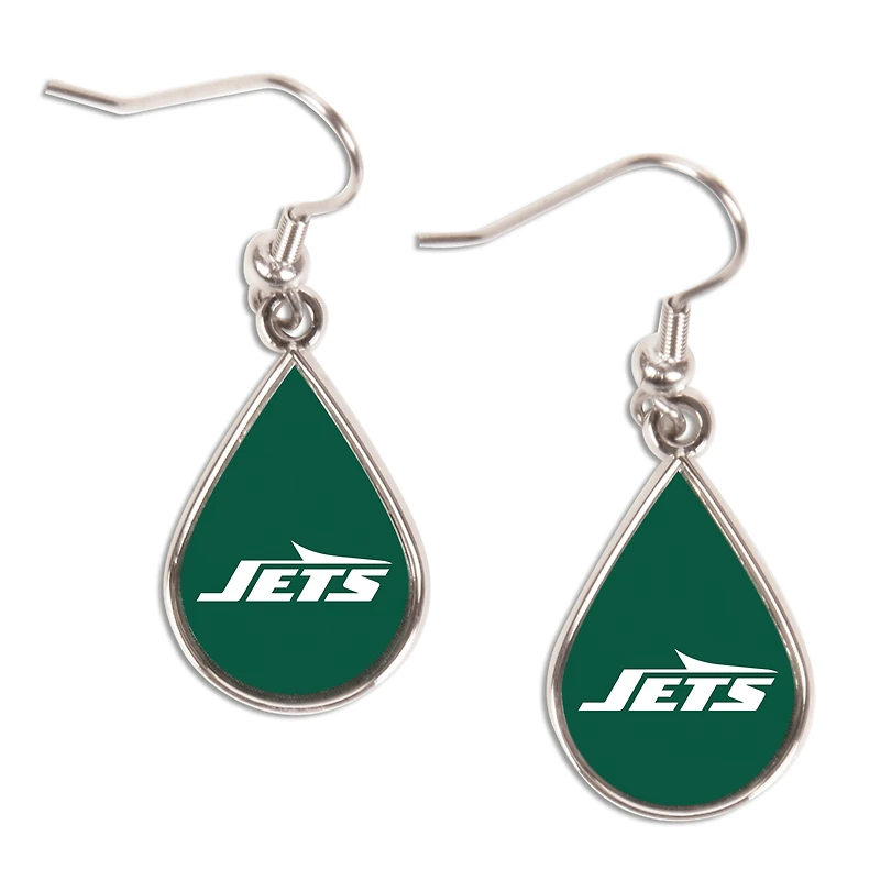 WinCraft New York Jets Tear Drop Earrings
