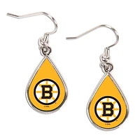 WinCraft Boston Bruins Tear Drop Earrings