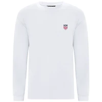 Men's Levelwear  White USMNT Luxe Signature Long Sleeve T-Shirt