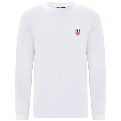 Men's Levelwear White USMNT Luxe Signature Long Sleeve T-Shirt