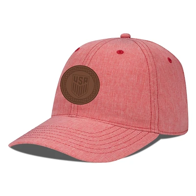 Men's Levelwear  Heather Red USMNT Idol Periscope Adjustable Hat