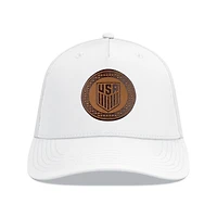 Men's Levelwear White USMNT Signal Periscope Adjustable Trucker Hat