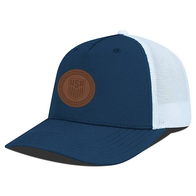 Men's Levelwear Navy/White USMNT Signal Periscope Adjustable Trucker Hat