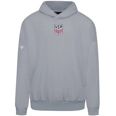 Men's Levelwear Gray USMNT Oversized Contact Chenille Hoodie