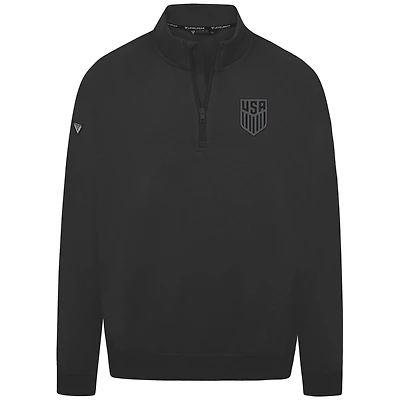 Men's Levelwear Black USMNT Murray Quarter-Zip Sweatshirt