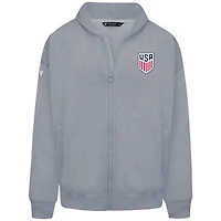 Men's Levelwear Gray USMNT Oversized Uphill Full-Zip Hoodie