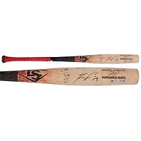 Ronald Acuna Jr. Atlanta Braves Autographed Game-Used Tan/Black Louisville Slugger Broken Bat vs. Miami Marlins on August 25, 2025