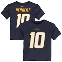 Toddler Nike Justin Herbert Navy Los Angeles Chargers Player Name & Number T-Shirt