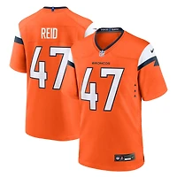 Men's Nike Karene Reid  Orange Denver Broncos Team Game Jersey