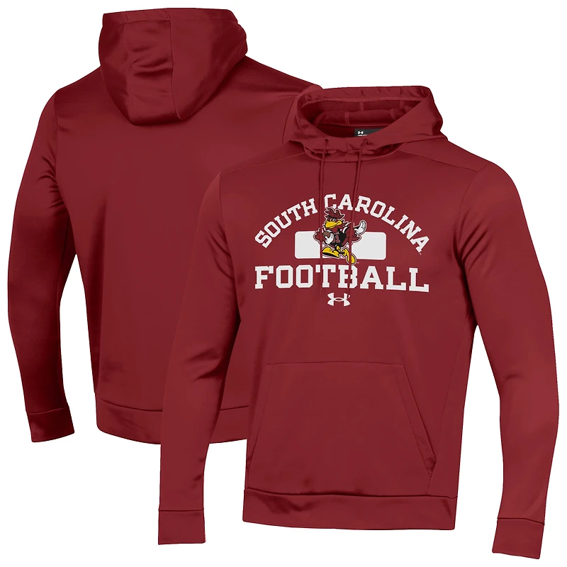 Men's Under Armour Garnet South Carolina Gamecocks Sporty Cocky Armour Fleece Hoodie