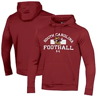Men's Under Armour Garnet South Carolina Gamecocks Sporty Cocky Armour Fleece Hoodie