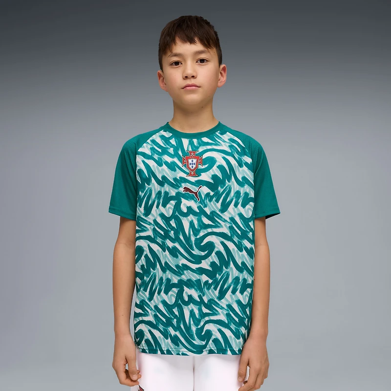 Youth Puma Green Portugal National Team Pre-Match Jersey