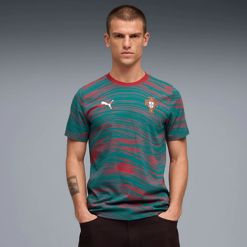 Men's Puma Red/Green Portugal National Team AOP FtblCulture T-Shirt