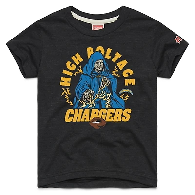 Youth Homage Black Los Angeles Chargers Star Wars x NFL Tri-Blend T-Shirt
