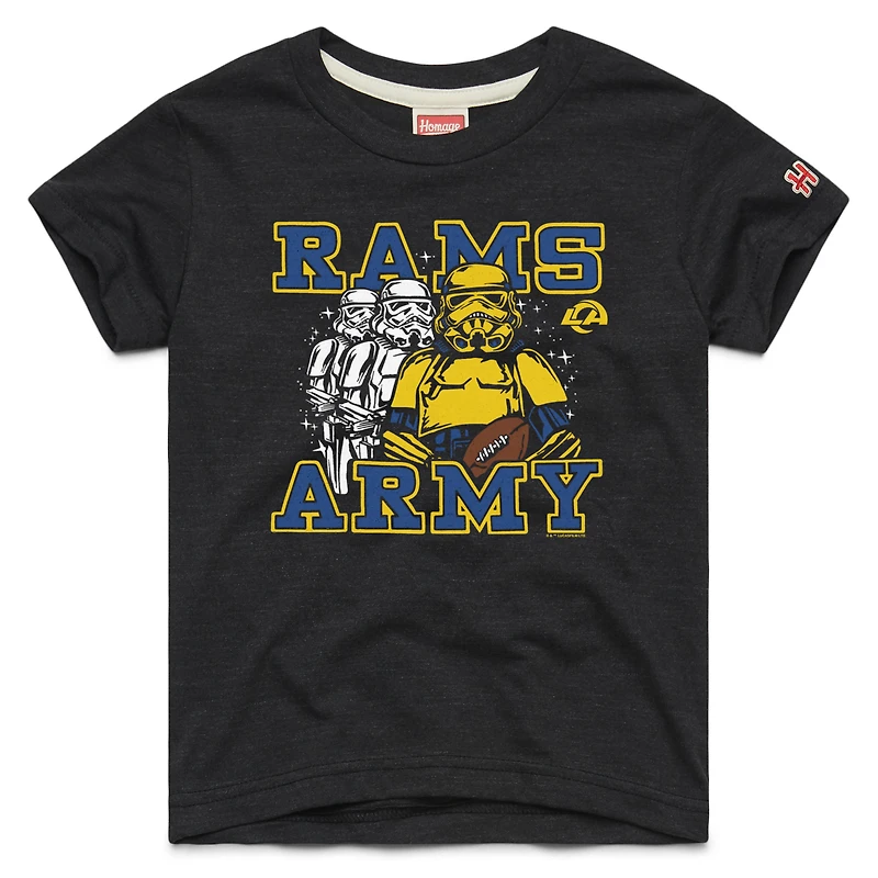 Youth Homage Black Los Angeles Rams Star Wars x NFL Tri-Blend T-Shirt