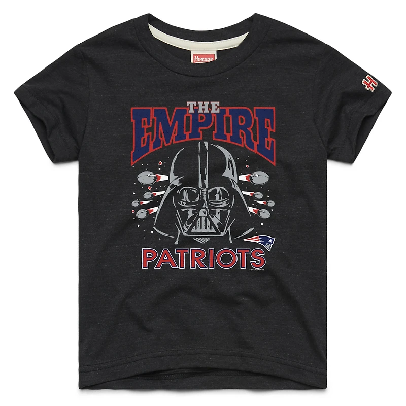 Youth Homage Black New England Patriots Star Wars x NFL Tri-Blend T-Shirt