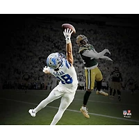 Isaac TeSlaa Detroit Lions Unsigned 2025 Week 1 One-Hand Catch Photograph