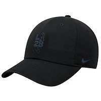 Men's Nike Black LA28 Summer Olympics Script Club Adjustable Hat