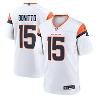 Men's Nike Nik Bonitto  White Denver Broncos Game Jersey