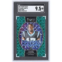 Xavier Legette Carolina Panthers 2024 Panini Select Green Prizm #7 #5/5 SGC Authenticated 9.5 Rookie Card
