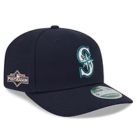 Men's New Era Navy Seattle Mariners 2025 MLB Postseason Side Patch 9SEVENTY Adjustable Hat