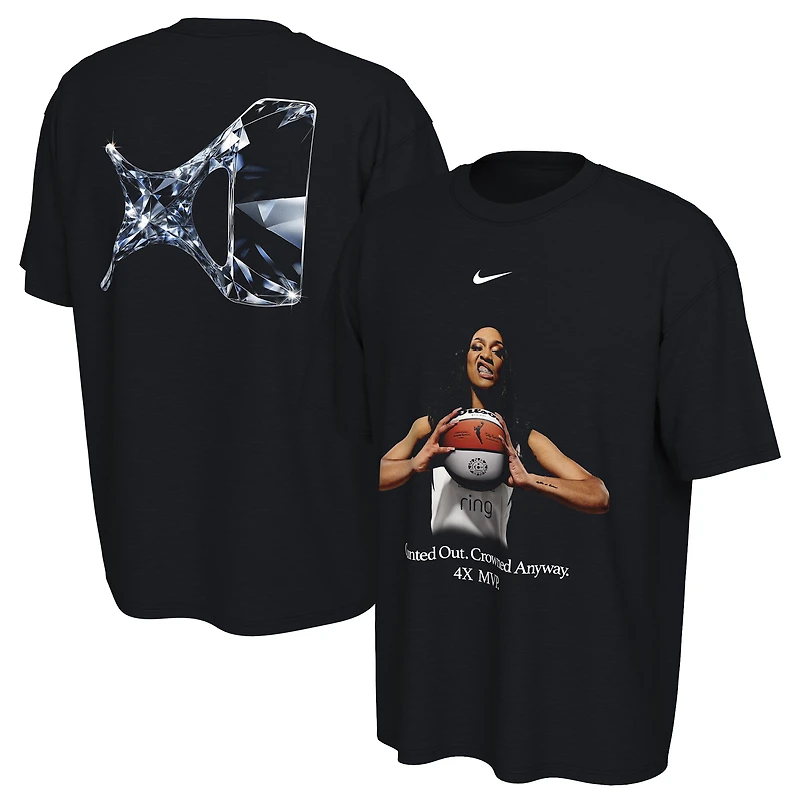 Unisex Nike A'ja Wilson Black Las Vegas Aces 2025 WNBA MVP T-Shirt