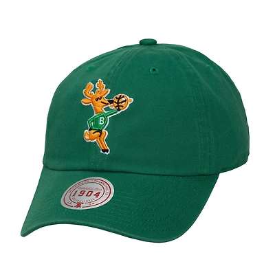 Men's Mitchell & Ness  Hunter Green Milwaukee Bucks Hardwood Classics 1904 Adjustable Hat