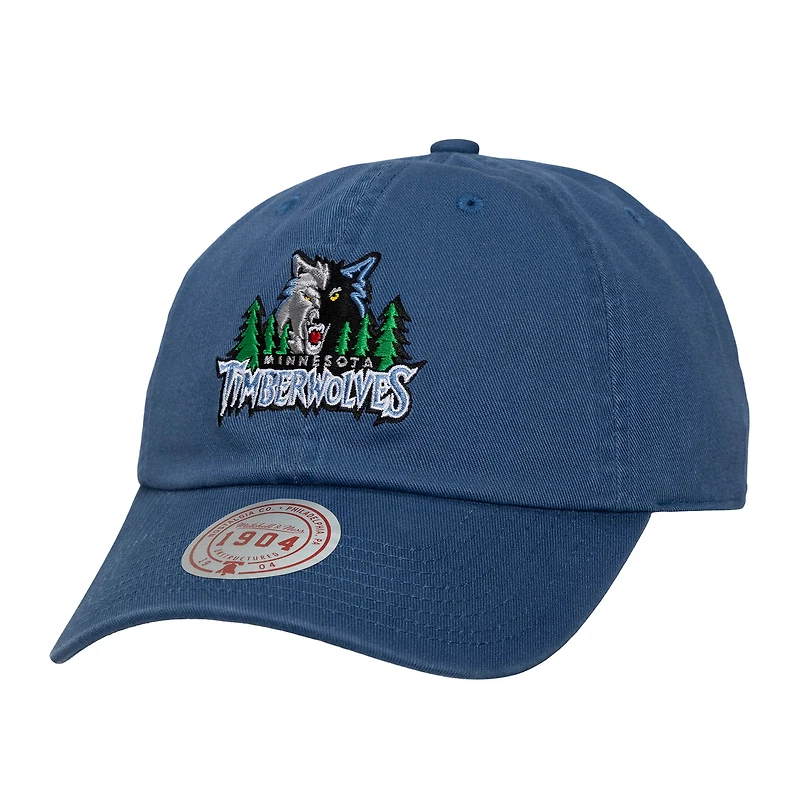 Men's Mitchell & Ness  Blue Minnesota Timberwolves Hardwood Classics 1904 Adjustable Hat