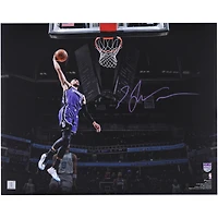 Zach LaVine Sacramento Kings Autographed 16" x 20" Dunking Spotlight Photograph