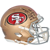 Christian McCaffrey San Francisco 49ers Autographed Riddell Speed Authentic Helmet with "23 OPOY" & "Faithful to the Bay" Inscriptions - Limited Edition of 10