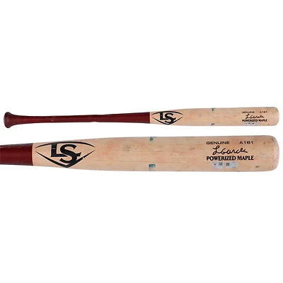 Luis García Jr. Washington Nationals Game-Used Tan/Red Louisville Slugger Broken Bat vs. Miami Marlins on September 1