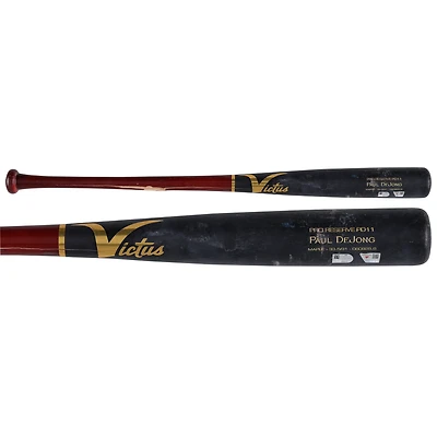 Paul DeJong Washington Nationals Game-Used Black/Red Victus Broken Bat vs. Miami Marlins on September 1, 2025