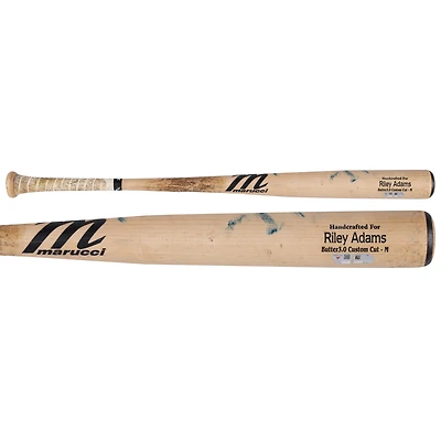 Riley Adams Washington Nationals Game-Used Tan Marucci Broken Bat vs. New York Mets on August 21, 2025