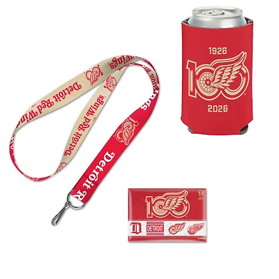WinCraft  Detroit Red Wings Centennial Three-Piece Fan Pack