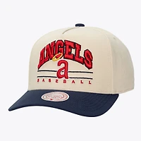 Unisex Mitchell & Ness Cream California Angels Retro Arch Pro Pinch Snapback Hat