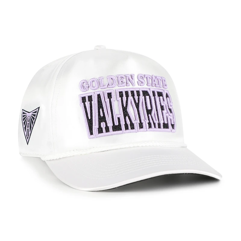 Unisex '47  White Golden State Valkyries Outspoken Satin Glitter Hitch Adjustable Hat